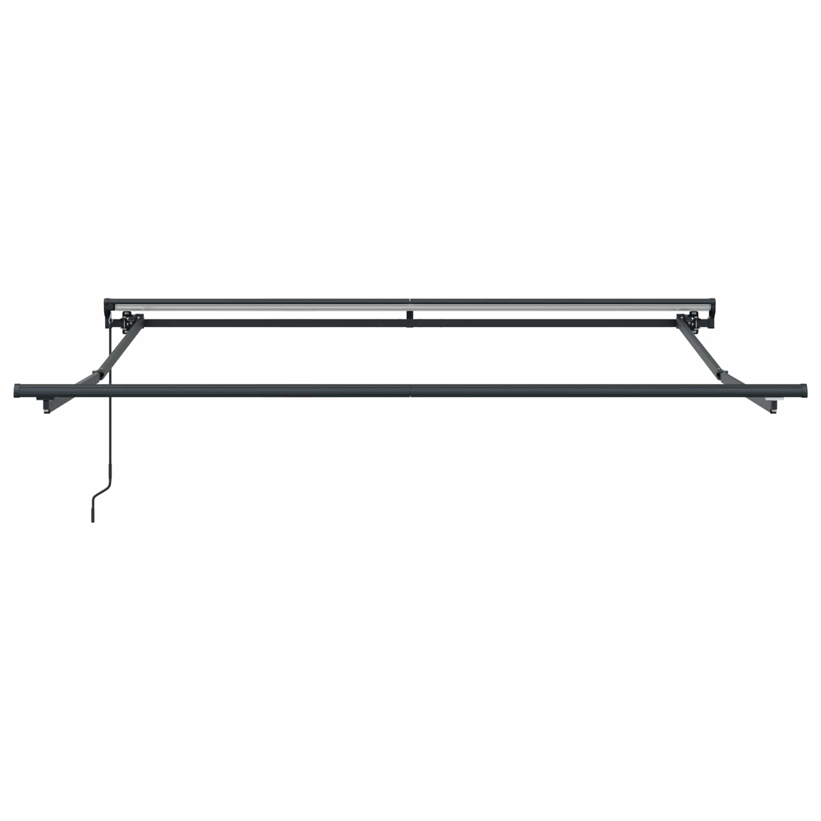 Ombrellone pieghevole Vidaxx blu e arancione 350 x 250 cm
