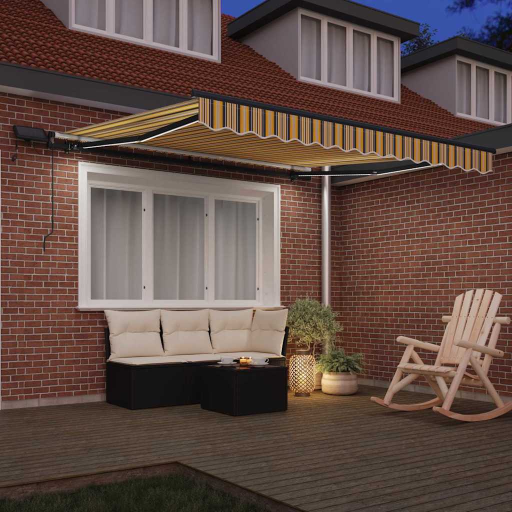 Ombrellone pieghevole Vidaxx tessuto multicolore 350 x 250 cm