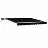 Ombrellone pieghevole Vidaxx nero 350 x 250 cm tessuto e acciaio