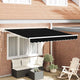 Ombrellone pieghevole Vidaxx in tessuto nero 350 x 250 cm