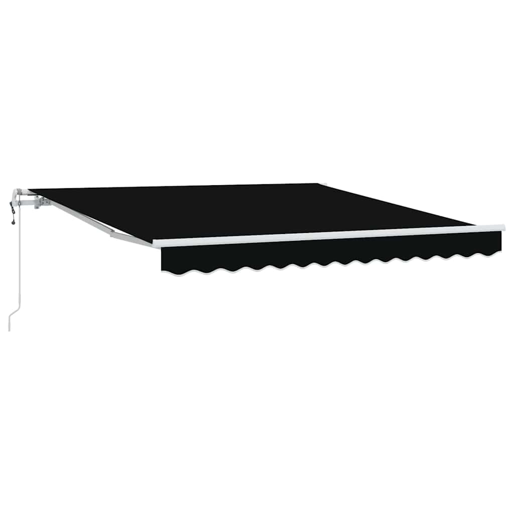 Ombrellone pieghevole Vidaxx in tessuto nero 350 x 250 cm