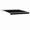 Vidaxl inklapbaar zonnescherm zwart 350 x 250 cm polyester en metaal