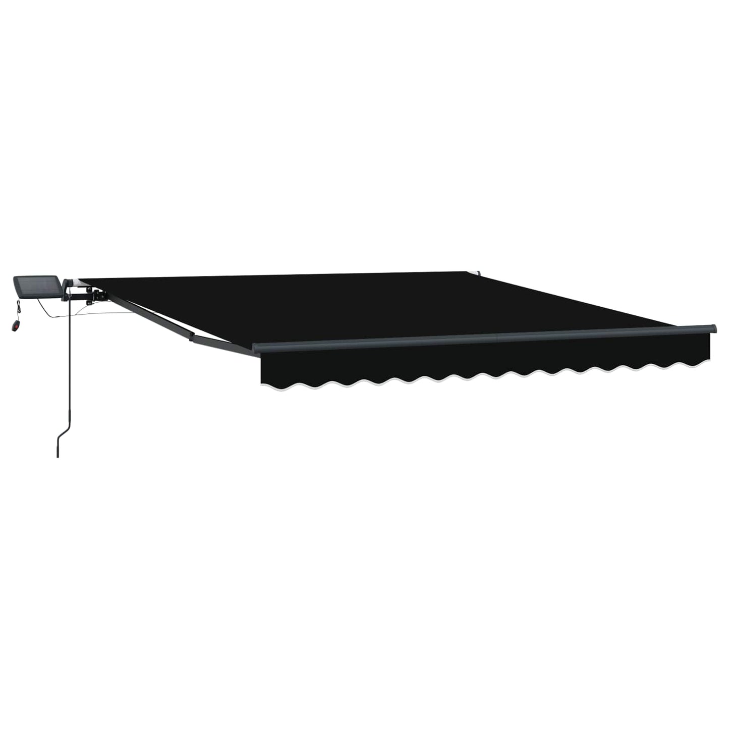 Ombrellone pieghevole Vidaxx in tessuto nero 350 x 250 cm