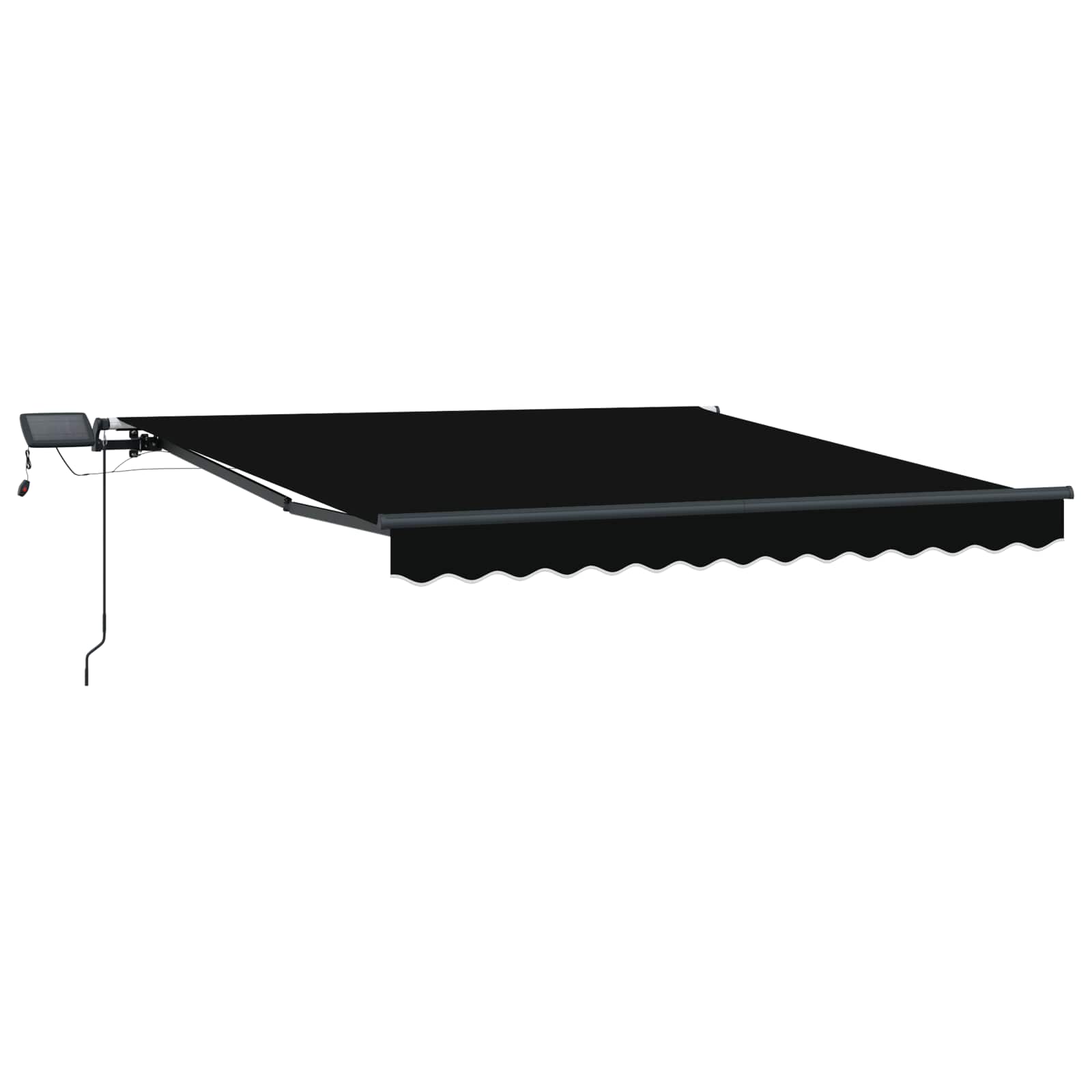 Ombrellone pieghevole Vidaxx in tessuto nero 350 x 250 cm