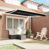 Ombrellone pieghevole Vidaxx in tessuto nero 350 x 250 cm