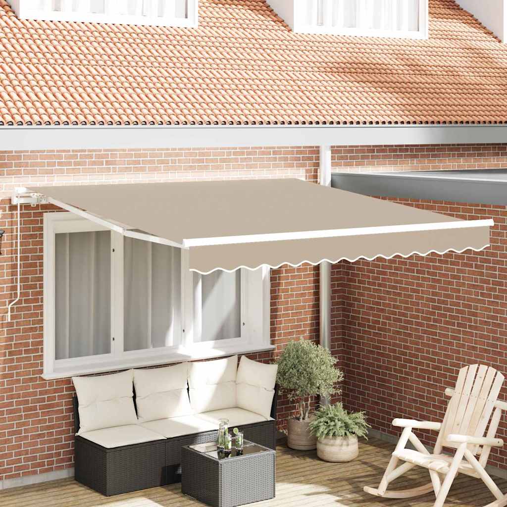 Ombrellone pieghevole Vidaxx beige 350 x 250 cm