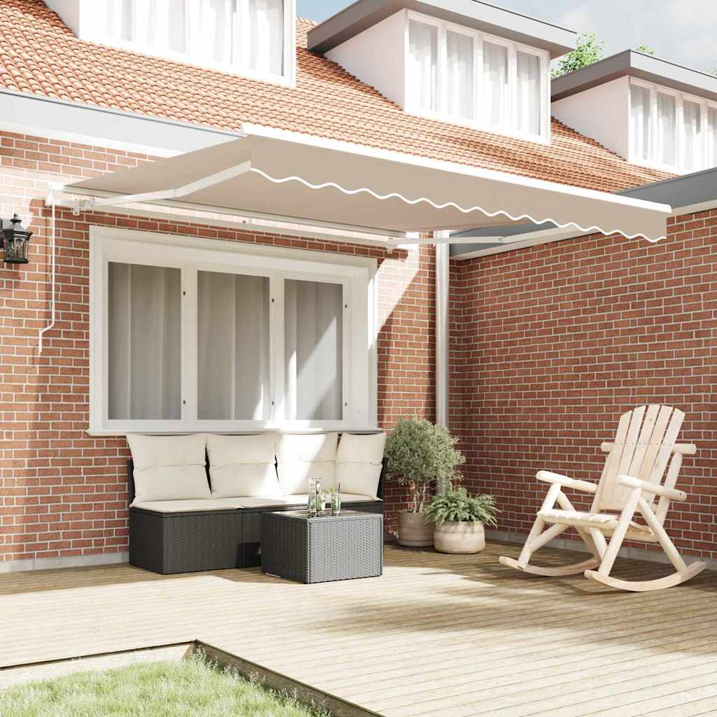 Ombrellone pieghevole Vidaxx beige 350 x 250 cm