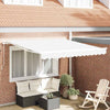 Ombrellone pieghevole Vidaxx bianco 350 x 250 cm in poliestere e alluminio