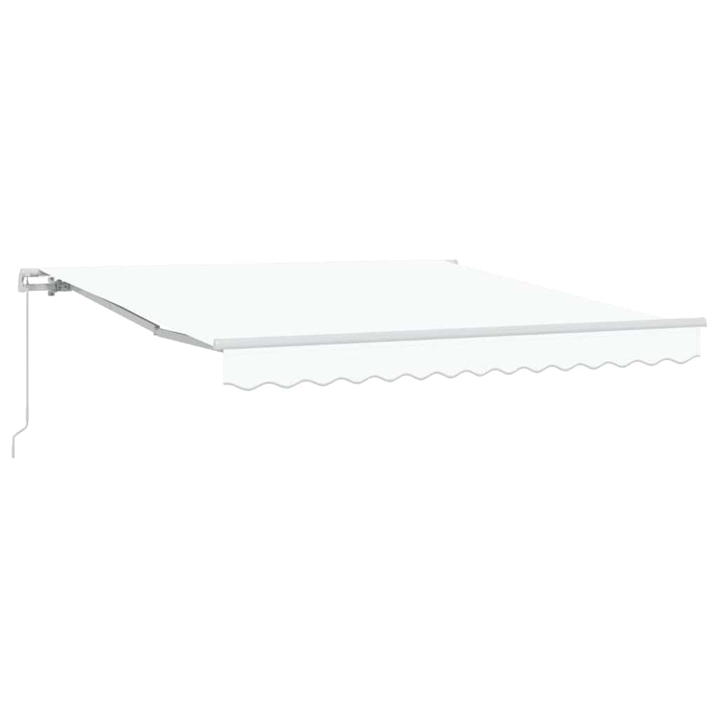 Vidaxx parasol plegable blanco 350 x 250 cm poliéster y aluminio