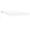 Ombrellone pieghevole Vidaxx bianco 350 x 250 cm in poliestere e alluminio