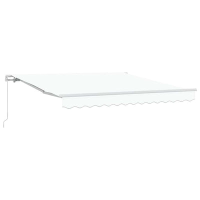 Ombrellone pieghevole Vidaxx bianco 350 x 250 cm in poliestere e alluminio