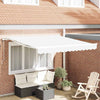 Ombrellone pieghevole Vidaxx tessuto bianco 350 x 250 cm