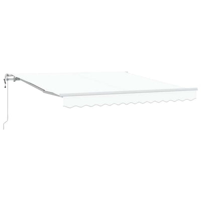 Ombrellone pieghevole Vidaxx tessuto bianco 350 x 250 cm
