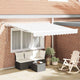 Vidaxl inklapbaar zonnescherm wit 350 x 250 cm polyester en metaal
