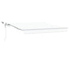 Ombrellone pieghevole Vidaxx bianco 350 x 250 cm poliestere e metallo