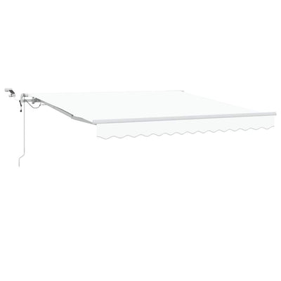 Ombrellone pieghevole Vidaxx bianco 350 x 250 cm poliestere e metallo