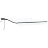 Vidaxl inklapbaar zonnescherm wit 350 x 250 cm stof