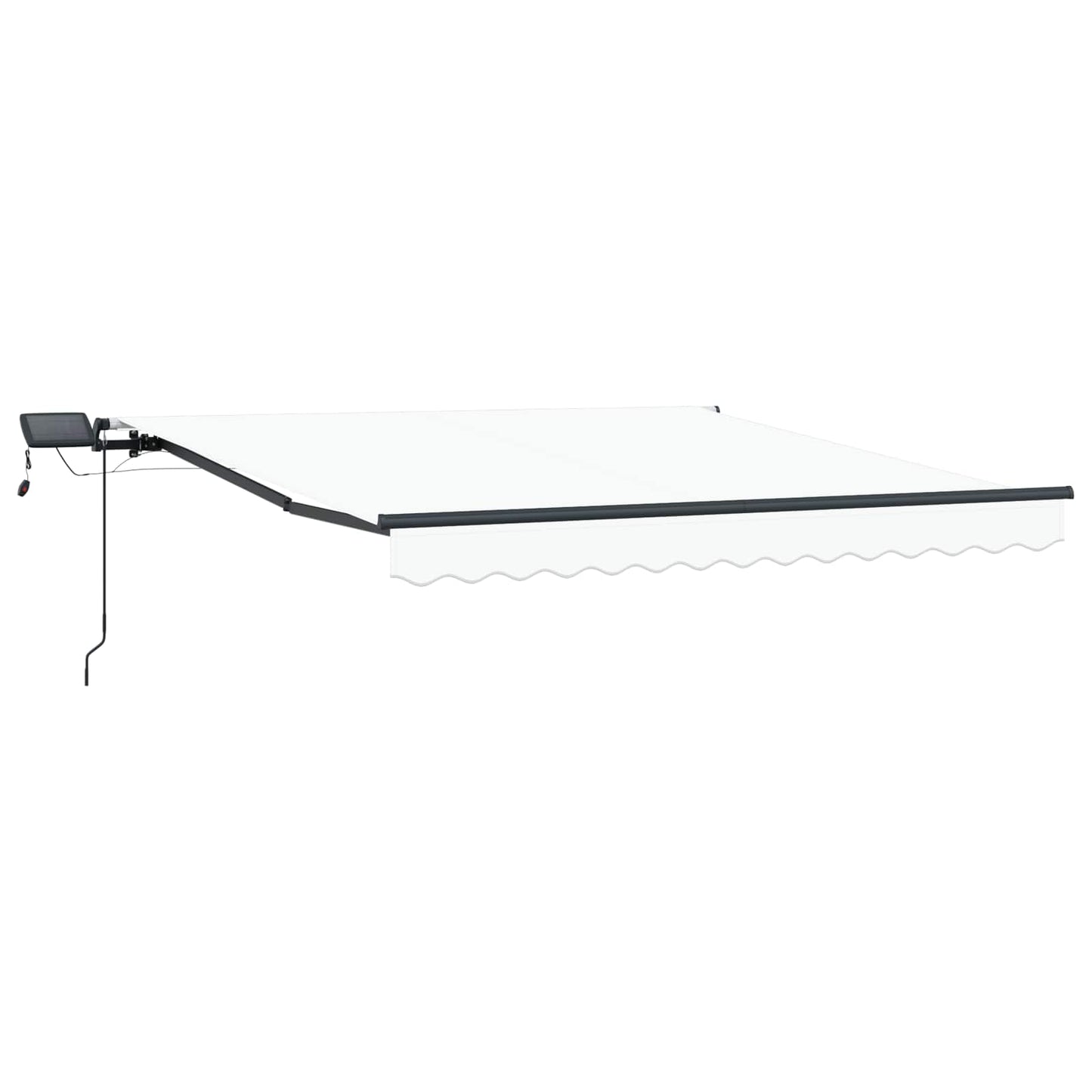 Ombrellone pieghevole VidaXL tessuto bianco 350 x 250 cm