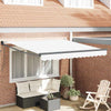 Ombrellone pieghevole Vidaxx bianco 350 x 250 cm in poliestere e alluminio