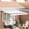 Ombrellone pieghevole Vidaxx bianco 350 x 250 cm poliestere e metallo