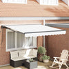 Ombrellone pieghevole Vidaxx bianco 350 x 250 cm poliestere e metallo