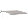 Ombrellone pieghevole Vidaxx grigio chiaro 350 x 250 cm tessuto e acciaio