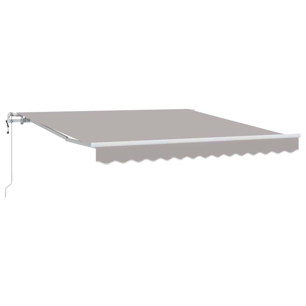 Vidaxx parasol plegable tela gris claro 350 x 250 cm