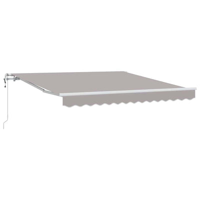 Vidaxl inklapbaar zonnescherm lichtgrijs 350 x 250 cm stof