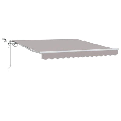 Vidaxl inklapbaar zonnescherm lichtgrijs 350 x 250 cm