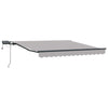 Ombrellone pieghevole Vidaxx tessuto grigio chiaro 350 x 250 cm