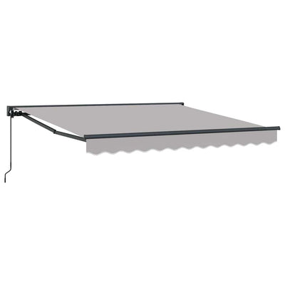 Vidaxl inklapbaar zonnescherm lichtgrijs 350 x 250 cm