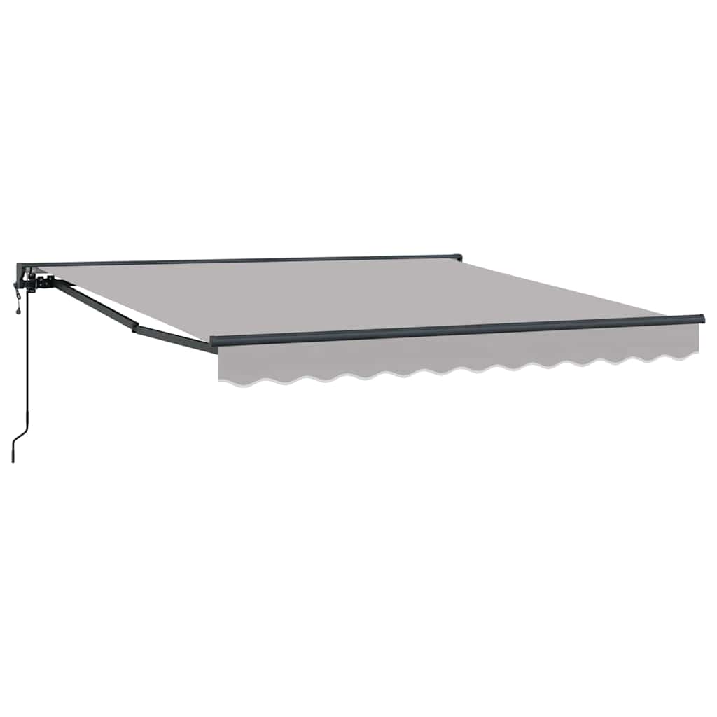 Vidaxl inklapbaar zonnescherm lichtgrijs 350 x 250 cm
