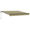 Vidaxx sombrilla plegable verde y amarillo 350 x 250 cm