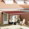 Vidaxx Sombrilla plegable naranja y marrón 400×300 cm