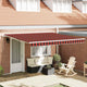Ombrellone pieghevole Vidaxx arancione e marrone 400×300 cm