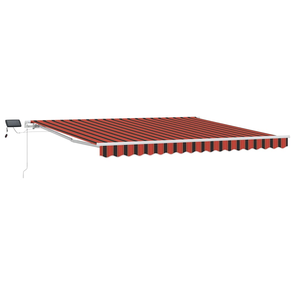 Ombrellone pieghevole Vidaxx arancione e marrone 400×300 cm