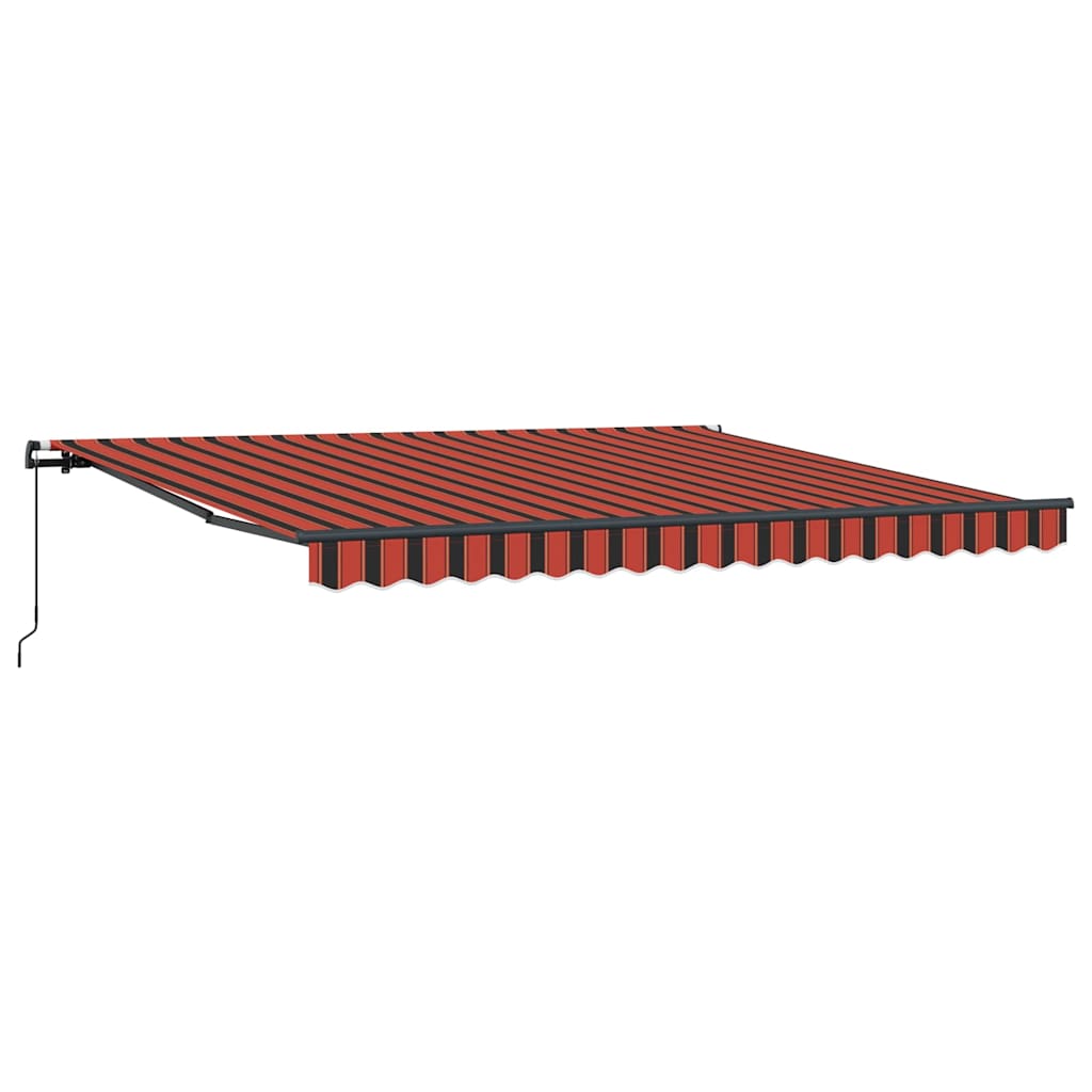 Ombrellone pieghevole Vidaxx arancione e marrone 400×300 cm
