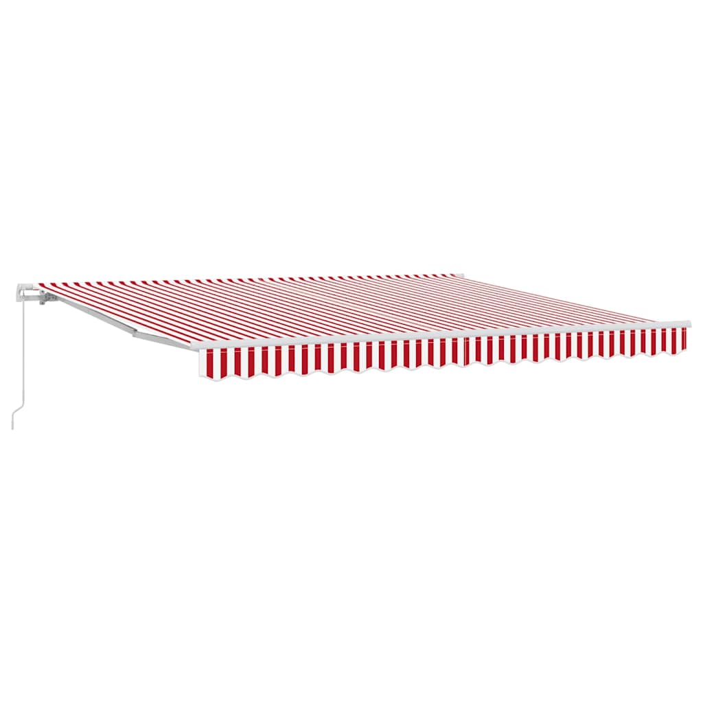 Ombrellone pieghevole Vidaxx rosso e bianco 400×300 cm
