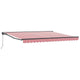 Ombrellone pieghevole Vidaxx rosso e bianco 400×300 cm