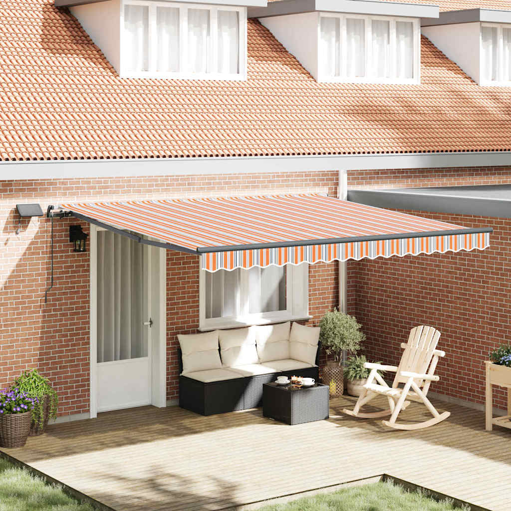 Vidaxl inklapbaar zonnescherm multikleur 400 ×300 cm stof