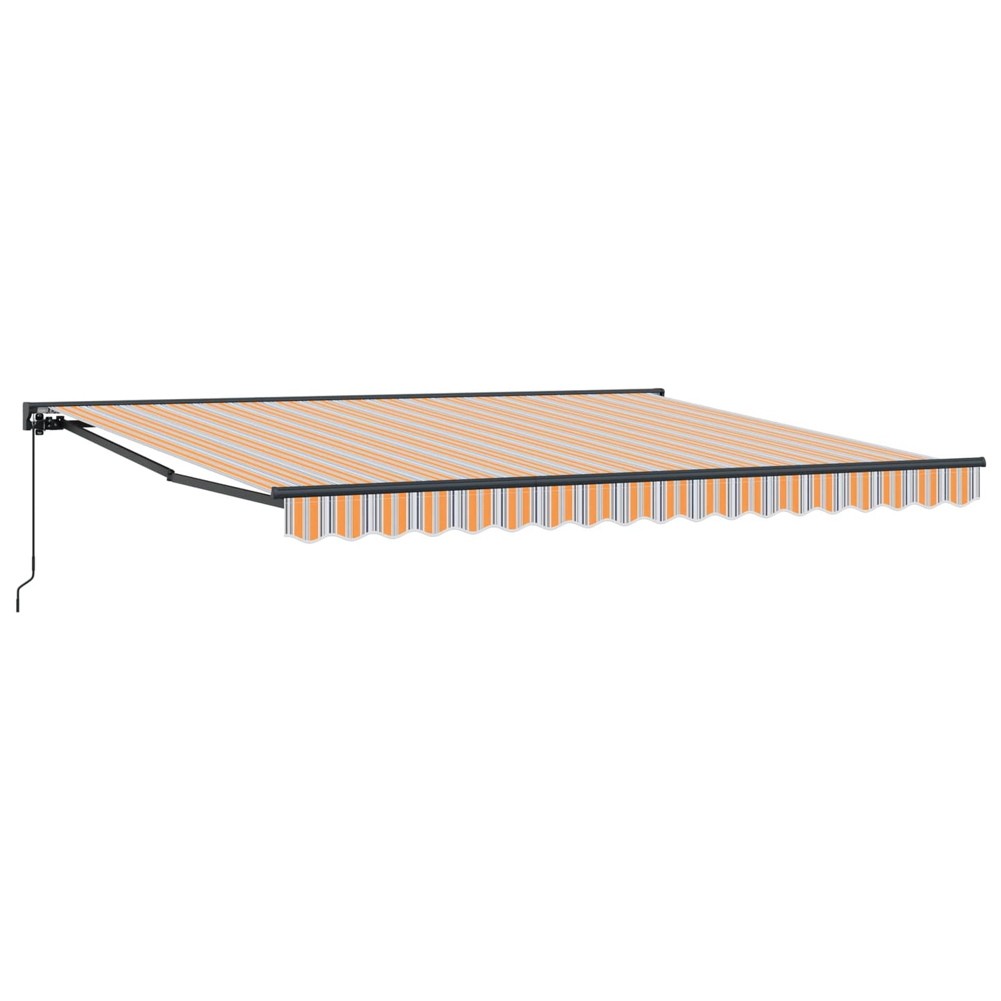 Ombrellone pieghevole Vidaxx blu e arancione 400×300 cm