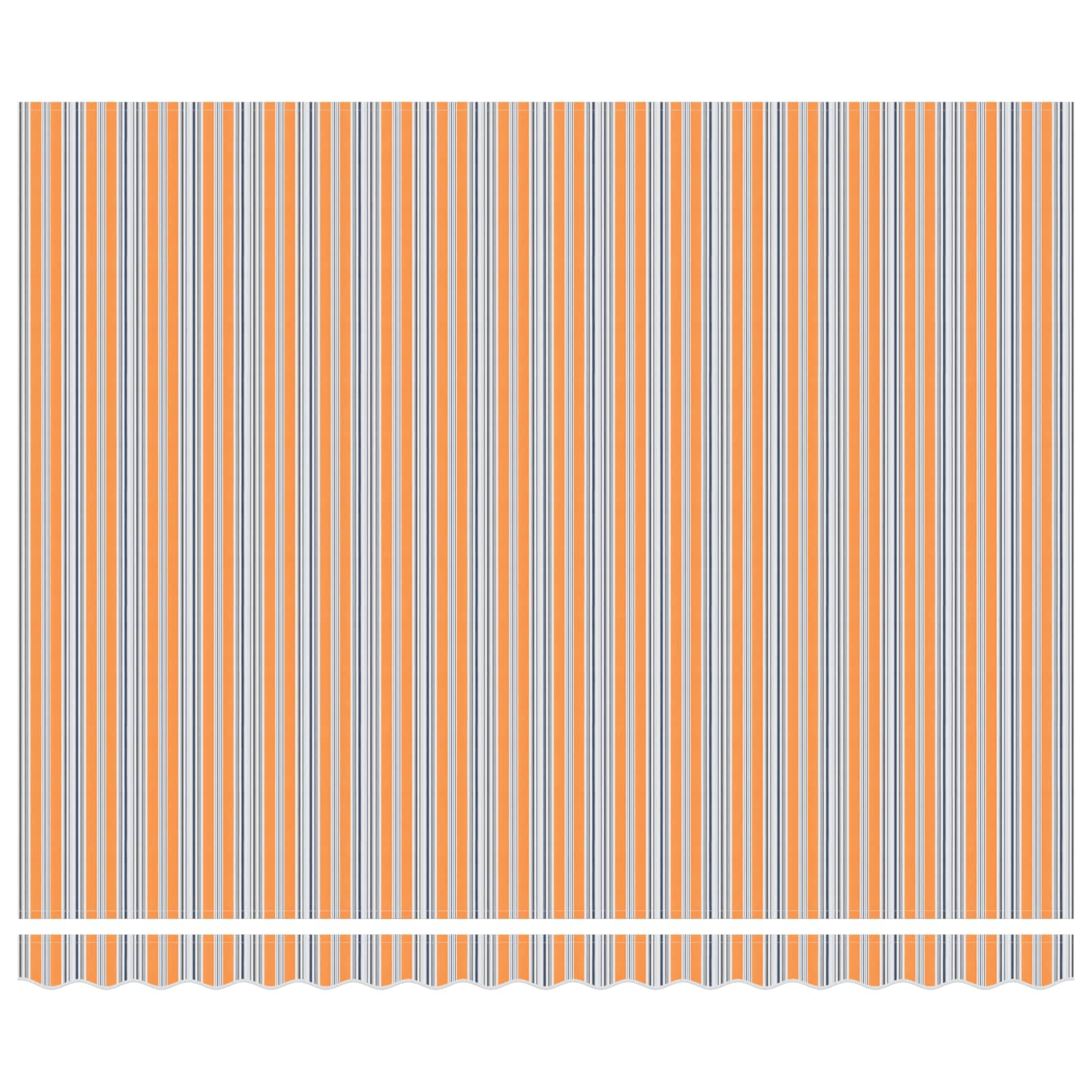 Vidaxx Sombrilla plegable azul y naranja 400×300 cm