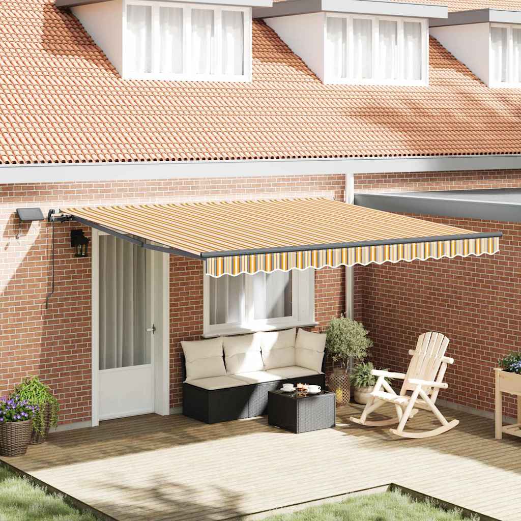 Ombrellone pieghevole Vidaxx tessuto multicolore 400×300 cm