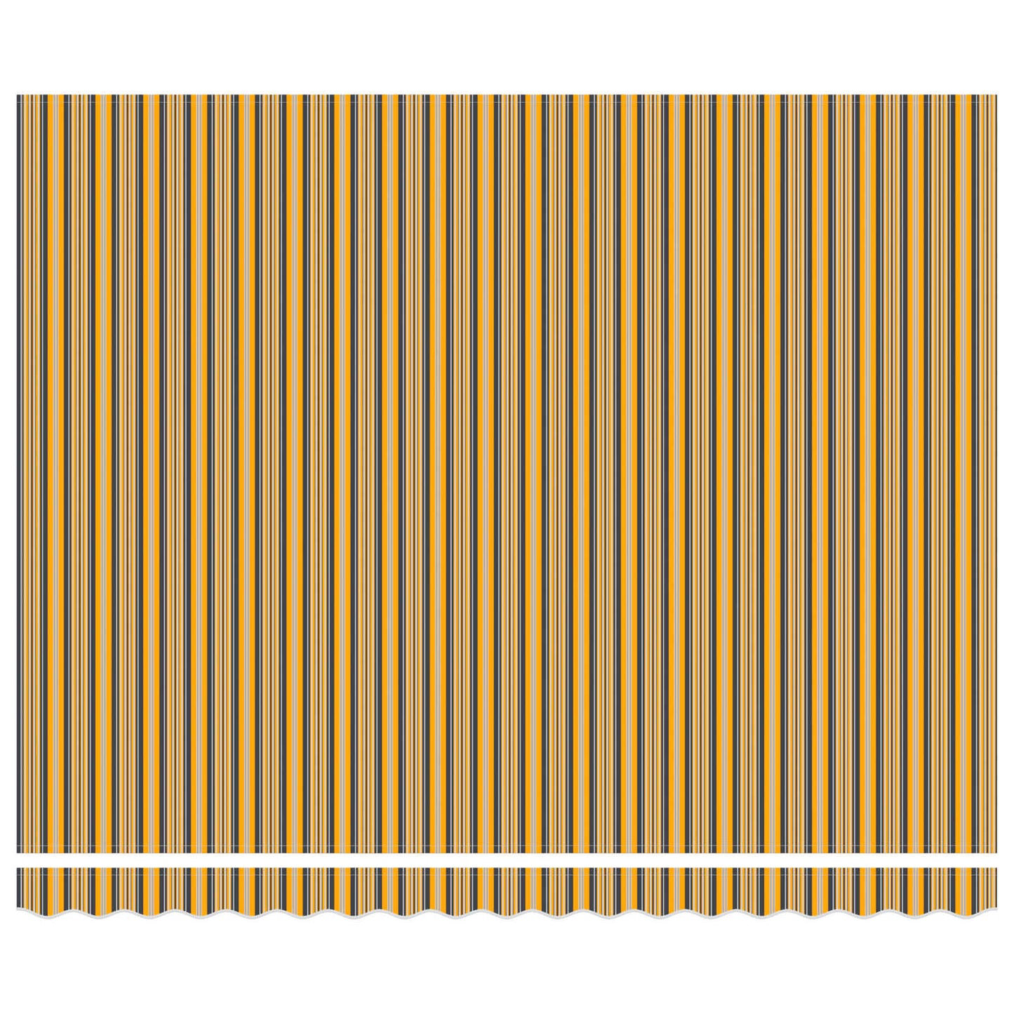 Ombrellone pieghevole Vidaxx giallo e grigio 400×300 cm