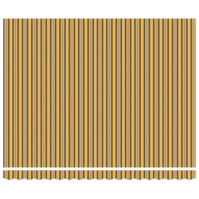 Vidaxx Sombrilla plegable amarillo y gris 400×300 cm