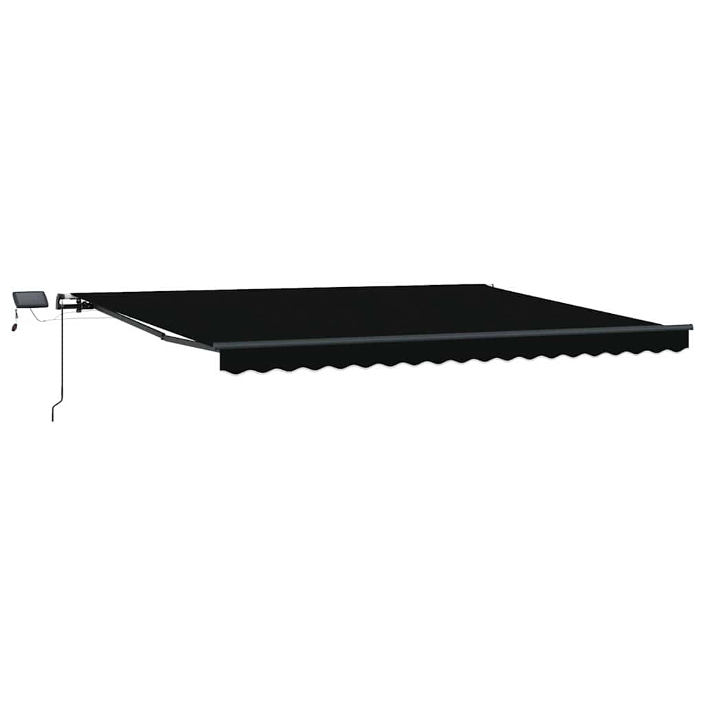 Ombrellone pieghevole Vidaxx tessuto nero 400×300 cm
