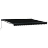 Vidaxx Sombrilla plegable negro 400×300 cm poliéster y metal