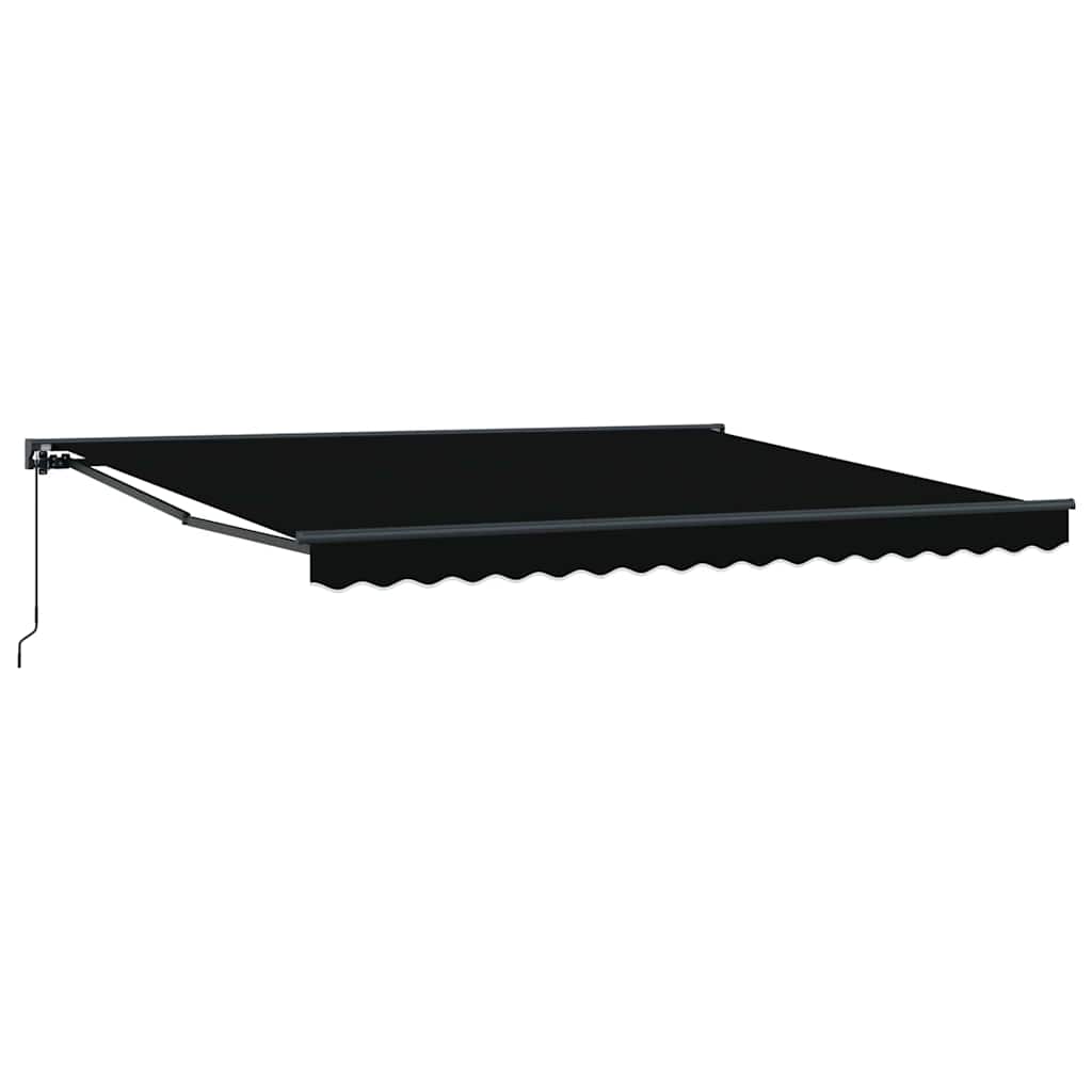 Vidaxx Sombrilla plegable negro 400×300 cm poliéster y metal