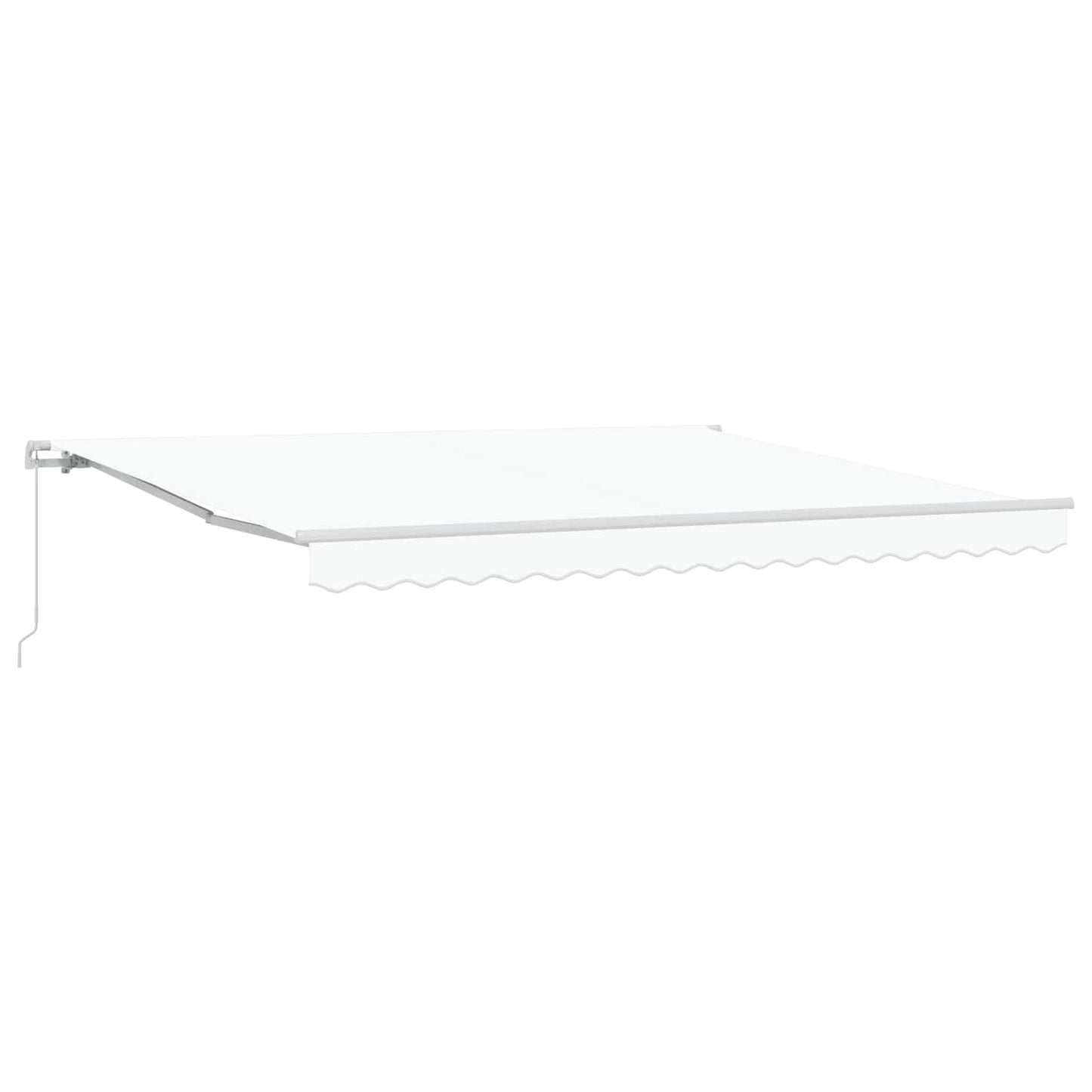 Vidaxl inklapbaar zonnescherm wit 400 × 300 cm polyester en aluminium