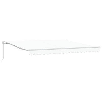 Ombrellone pieghevole Vidaxx bianco 400×300 cm poliestere e alluminio